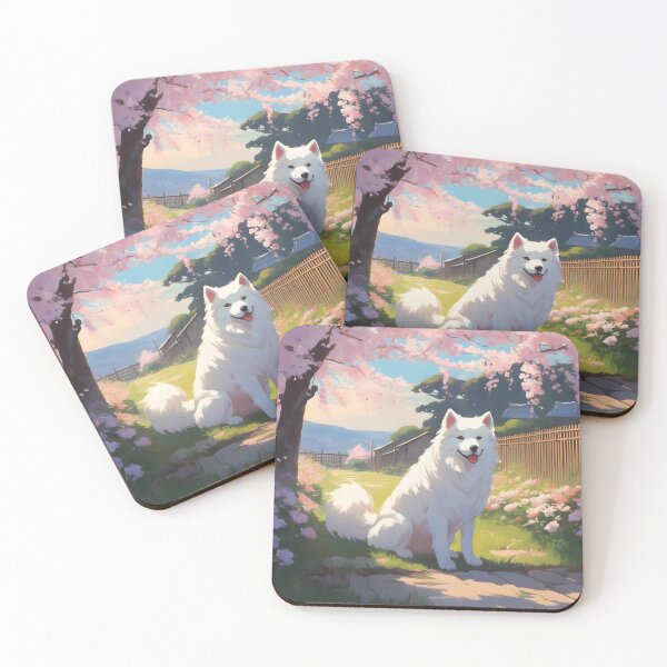 Item preview, Samoyed Witch Cherry Blossom designed and sold by designsbyflo.