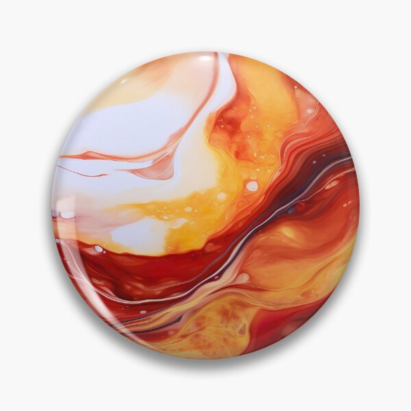 Artikelvorschau, Red and Gold Marble Paint Swirl entworfen und verkauft von Digi-Artsy.