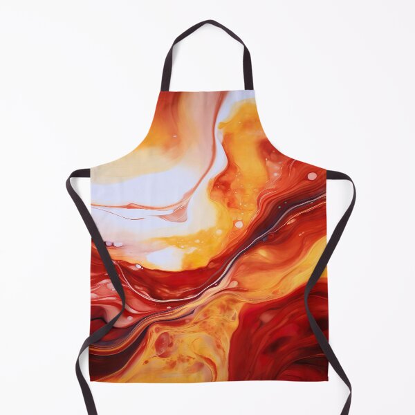 Artikelvorschau, Red and Gold Marble Paint Swirl entworfen und verkauft von Digi-Artsy.