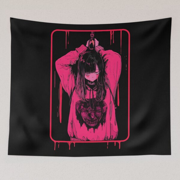 Item preview, Horror Anime/ Anime Bones - The Hanging GIrl designed and sold by TheeDigitalDen.