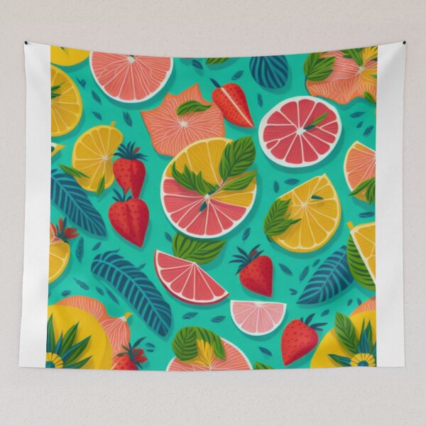 Item preview, Tropical Summer Fruits designed and sold by likbatonboot.