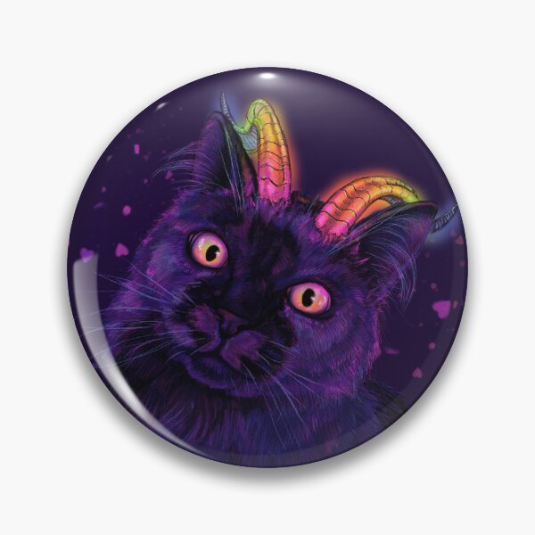 Item preview, Rainbow Demon Cat designed and sold by Ashley Kennah.