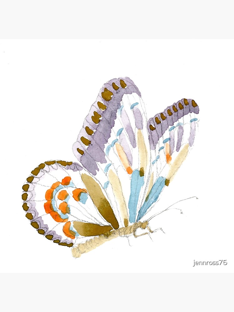 Download Delicate Butterfly Art Board Print By Jennross76 Redbubble
