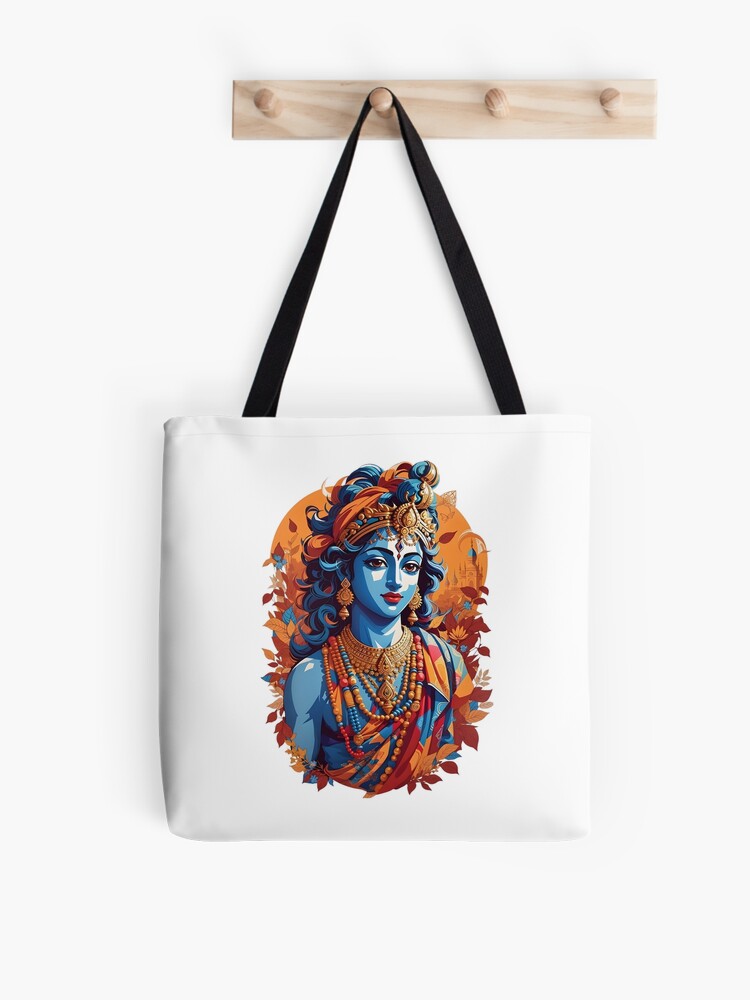 ISKCON Chanting Bag Radha-Krishna Beatutiful Printed Cotton Japa Mala  Counting Bag Full Size - Tulsi Mala