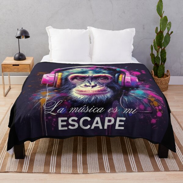 Item preview, Music is My Escape, Groove with the Monkey, Funky Primate Design Tee Gift designed and sold by Terry-Salsa.