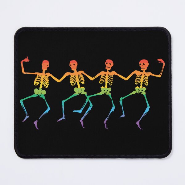 Item preview, Dancing Rainbow Skeletons designed and sold by casualVisions.
