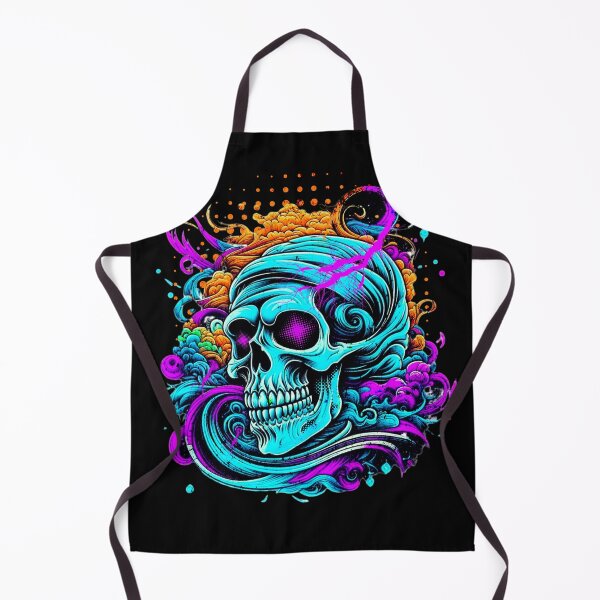 Item preview, Colorful Smiling Grin Skull Face Neon Creepy Fast designed and sold by CarantinedChaos.