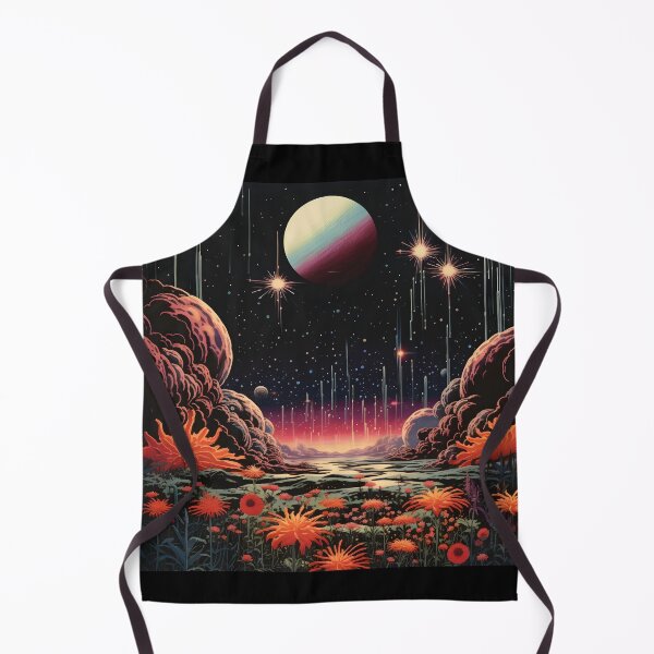Item preview, Fairy Space Landscape of Flowers and Space Sky with Shining Stars designed and sold by Je-we.