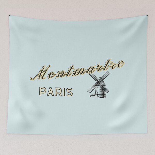 Item preview, Montmartre Paris, dark text. Gifts & Merchandise designed and sold by LindaLG.