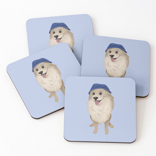 Item preview, Fluffy dog with jean hat designed and sold by hyev.