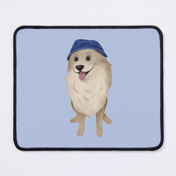 Item preview, Fluffy dog with jean hat designed and sold by hyev.