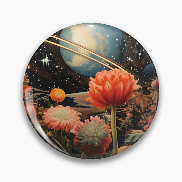 Item preview, Fairy Space Landscape of Flowers and Space Sky with Shining Stars designed and sold by Je-we.