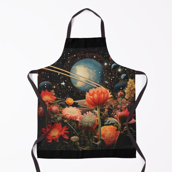 Item preview, Fairy Space Landscape of Flowers and Space Sky with Shining Stars designed and sold by Je-we.
