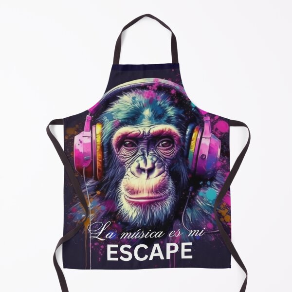 Item preview, Music is My Escape, Groove with the Monkey, Funky Primate Design Tee Gift designed and sold by Terry-Salsa.