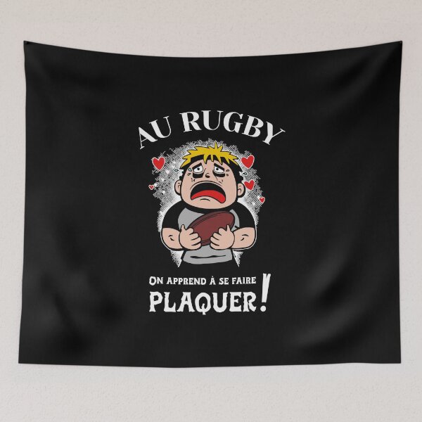 Item preview, IN RUGBY YOU LEARN TO GET TACKLED designed and sold by francoisville.
