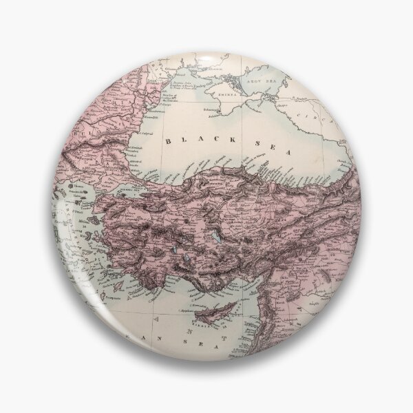 Item preview, Vintage Turkish Empire Map (1865) designed and sold by BravuraMedia.