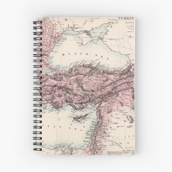Item preview, Vintage Turkish Empire Map (1865) designed and sold by BravuraMedia.