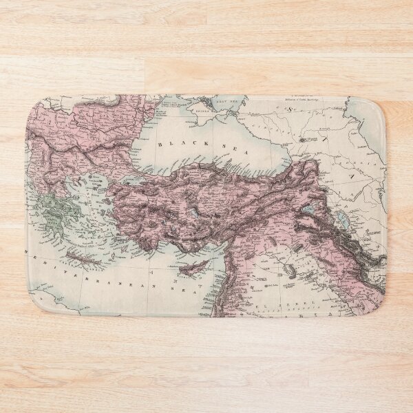 Item preview, Vintage Turkish Empire Map (1865) designed and sold by BravuraMedia.