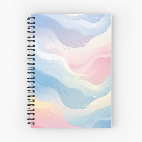 Artikelvorschau, Pastel Rainbow Waves Pattern entworfen und verkauft von Digi-Artsy.