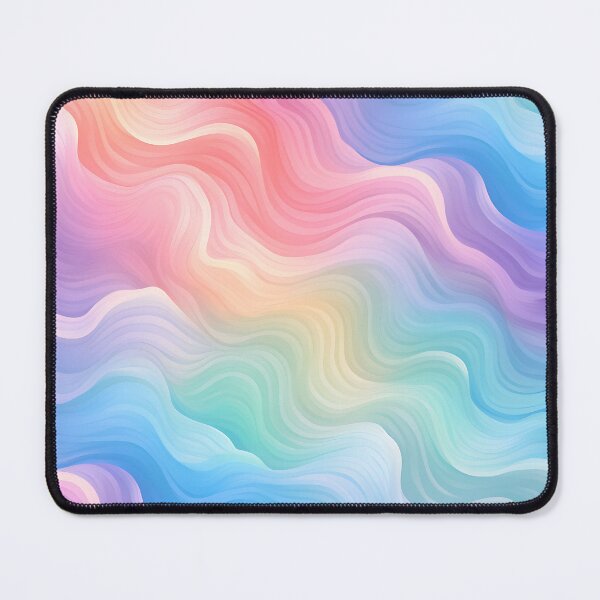 Artikelvorschau, Pastel Rainbow Curves Pattern entworfen und verkauft von Digi-Artsy.