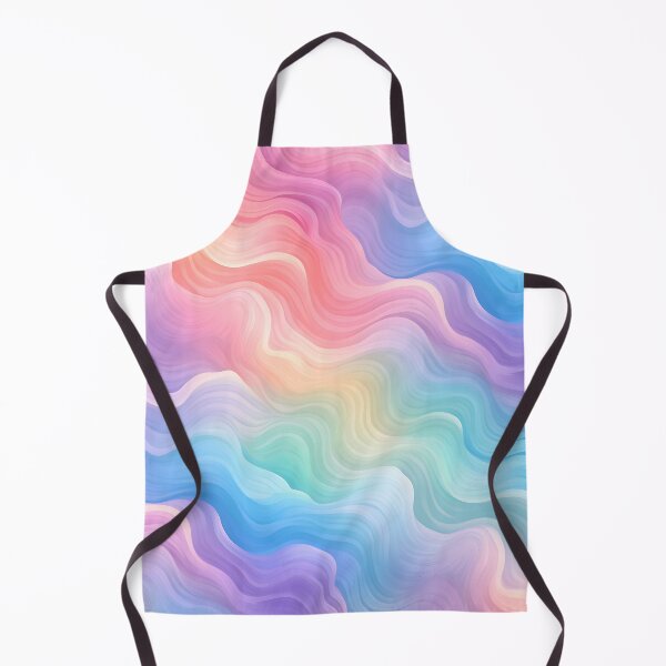 Artikelvorschau, Pastel Rainbow Curves Pattern entworfen und verkauft von Digi-Artsy.