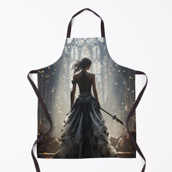 Item preview, Seraphic Darkness: A Gothic Princess with Sword in Sacred Chapel designed and sold by oanaunciuleanu.