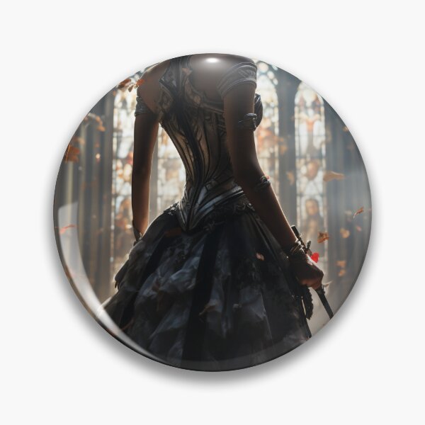 Item preview, Seraphic Darkness: A Gothic Princess with Sword in Sacred Chapel designed and sold by oanaunciuleanu.