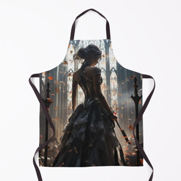 Item preview, Seraphic Darkness: A Gothic Princess with Sword in Sacred Chapel designed and sold by oanaunciuleanu.