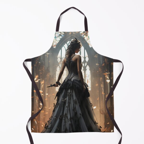 Item preview, Seraphic Darkness: A Gothic Princess with Sword in Sacred Chapel designed and sold by oanaunciuleanu.