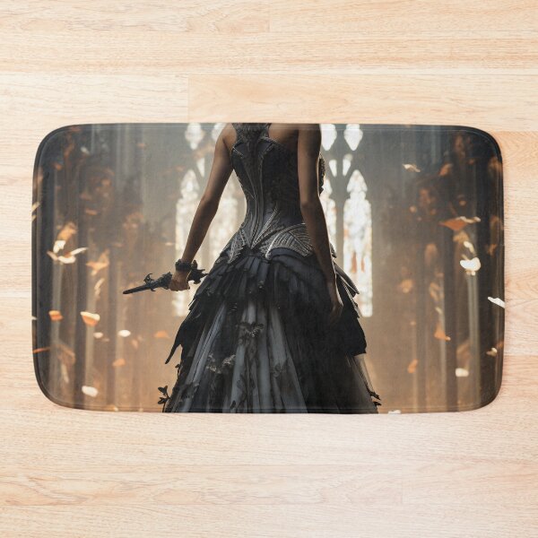 Item preview, Seraphic Darkness: A Gothic Princess with Sword in Sacred Chapel designed and sold by oanaunciuleanu.