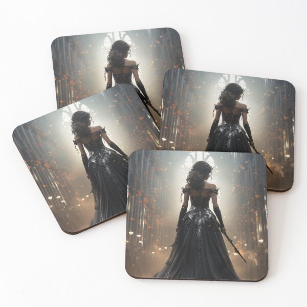 Item preview, Seraphic Darkness: A Gothic Princess with Sword in Sacred Chapel designed and sold by oanaunciuleanu.