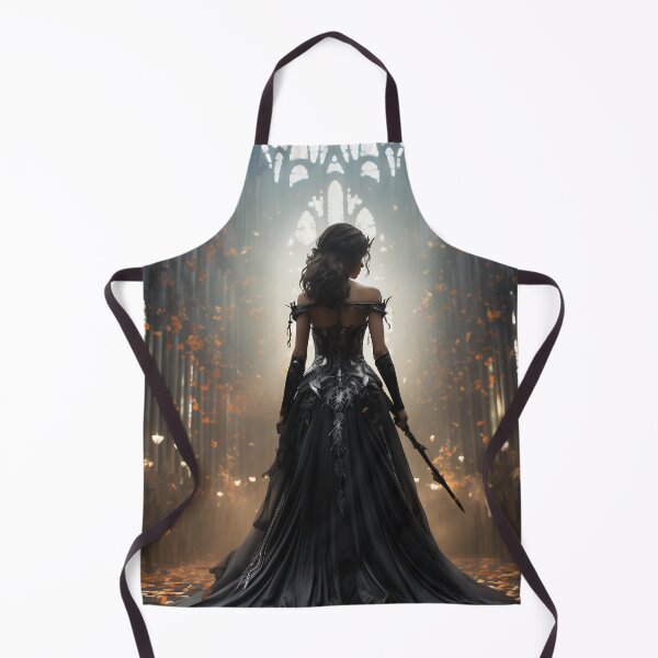 Item preview, Seraphic Darkness: A Gothic Princess with Sword in Sacred Chapel designed and sold by oanaunciuleanu.