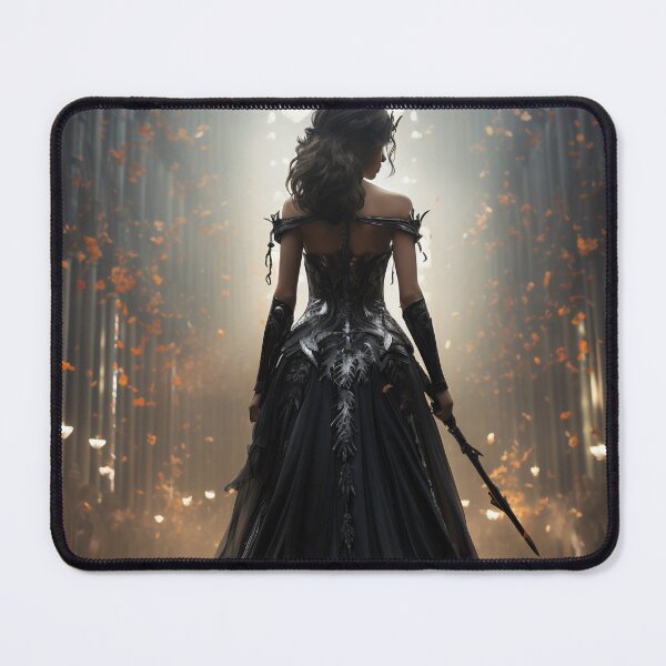 Item preview, Seraphic Darkness: A Gothic Princess with Sword in Sacred Chapel designed and sold by oanaunciuleanu.