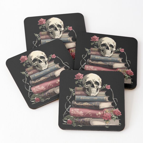 Item preview, Book & skull designed and sold by TrendyPalette.