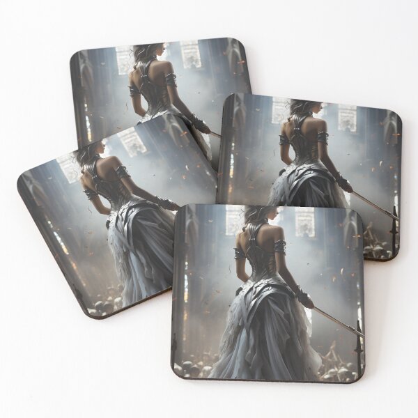 Item preview, Seraphic Darkness: A Gothic Princess with Sword in Sacred Chapel designed and sold by oanaunciuleanu.