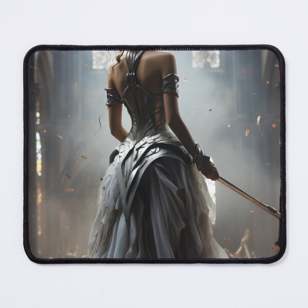 Item preview, Seraphic Darkness: A Gothic Princess with Sword in Sacred Chapel designed and sold by oanaunciuleanu.
