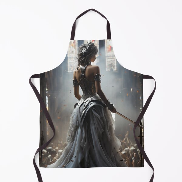 Item preview, Seraphic Darkness: A Gothic Princess with Sword in Sacred Chapel designed and sold by oanaunciuleanu.