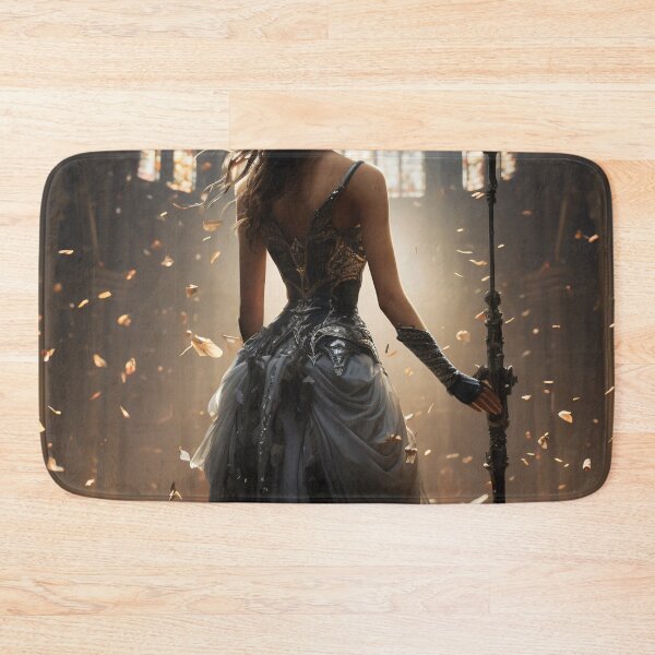 Item preview, Seraphic Darkness: A Gothic Princess with Sword in Sacred Chapel designed and sold by oanaunciuleanu.