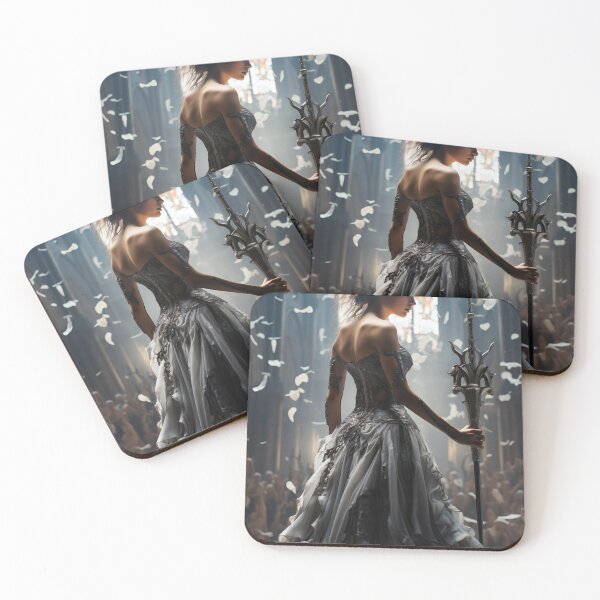 Item preview, Seraphic Darkness: A Gothic Princess with Sword in Sacred Chapel designed and sold by oanaunciuleanu.