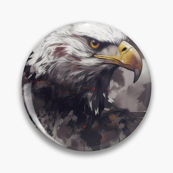 Item preview, bald eagle abstract design, bird of prey, raptor eagle eye, patriotic usa national symbol designed and sold by Lightweav.