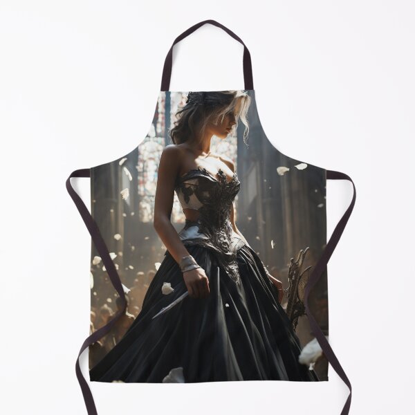 Item preview, Seraphic Darkness: A Gothic Princess with Sword in Sacred Chapel designed and sold by oanaunciuleanu.