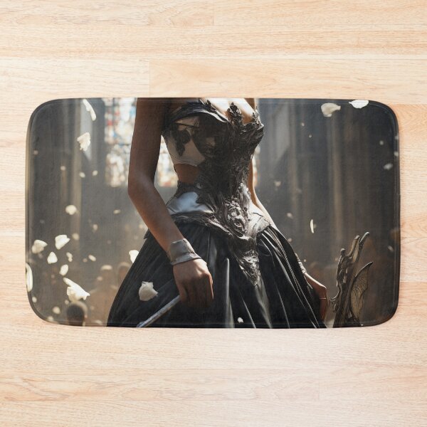 Item preview, Seraphic Darkness: A Gothic Princess with Sword in Sacred Chapel designed and sold by oanaunciuleanu.