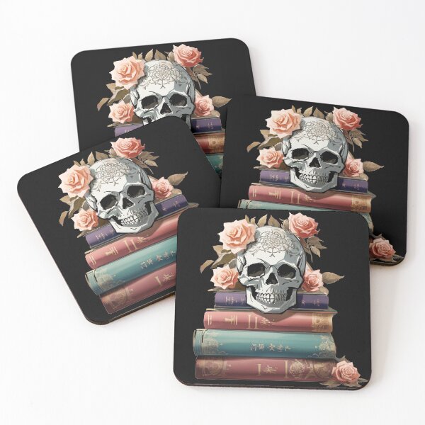 Item preview, Book & skull designed and sold by TrendyPalette.