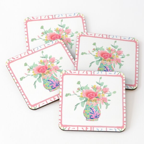 Item preview, Flowers in fantasy chinoiserie jat designed and sold by SophieClimaArt.