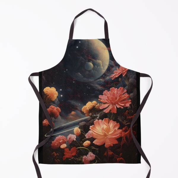 Item preview, Fairy Cosmic Landscape of Flowers and Space Sky with Shining Stars designed and sold by Je-we.