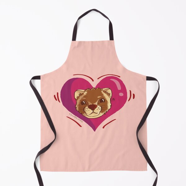 Item preview, Little ferret face with a heart designed and sold by gisselldrawn.