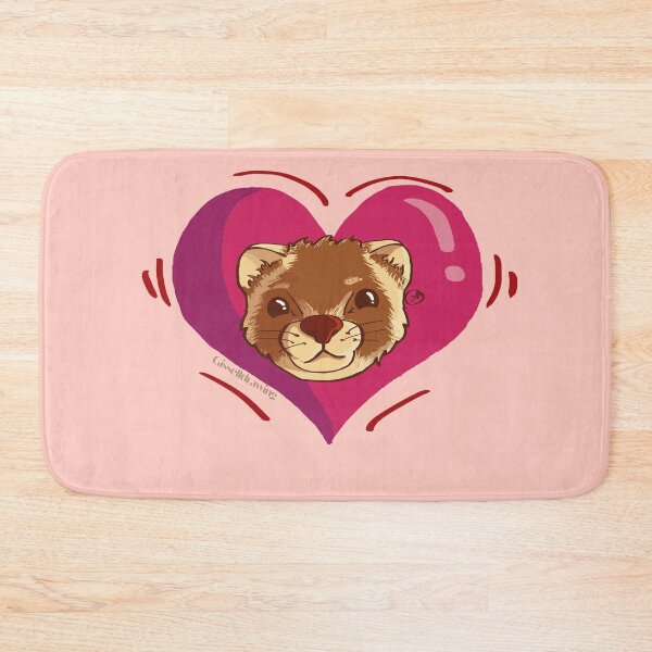 Item preview, Little ferret face with a heart designed and sold by gisselldrawn.