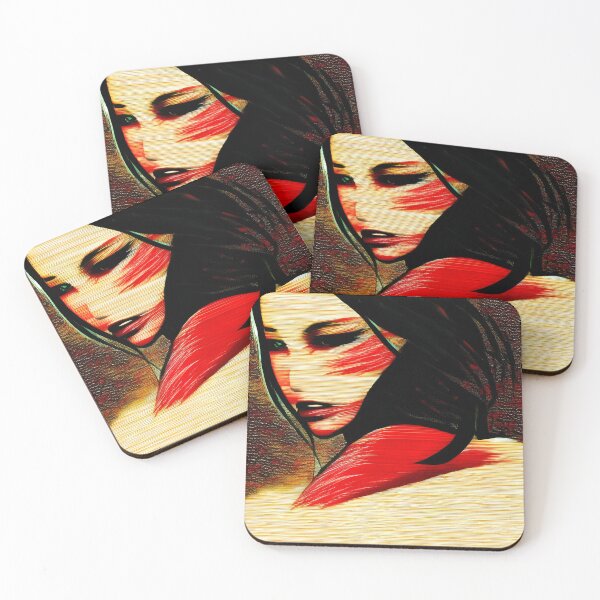 Item preview, Allure Of A Woman With Raven Coloured Hair designed and sold by Ink Art Design.
