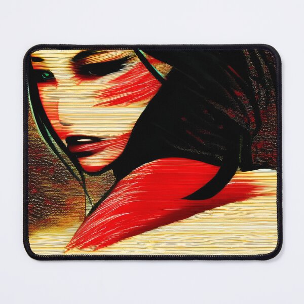 Item preview, Allure Of A Woman With Raven Coloured Hair designed and sold by Ink Art Design.
