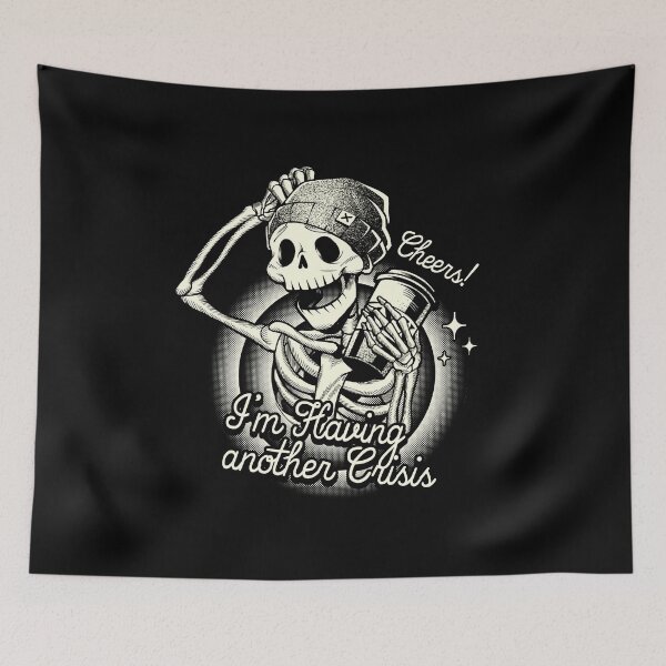 Item preview, Cheers! I'm Having Another Crisis Coffee by Tobe Fonseca designed and sold by Tobe Fonseca®.
